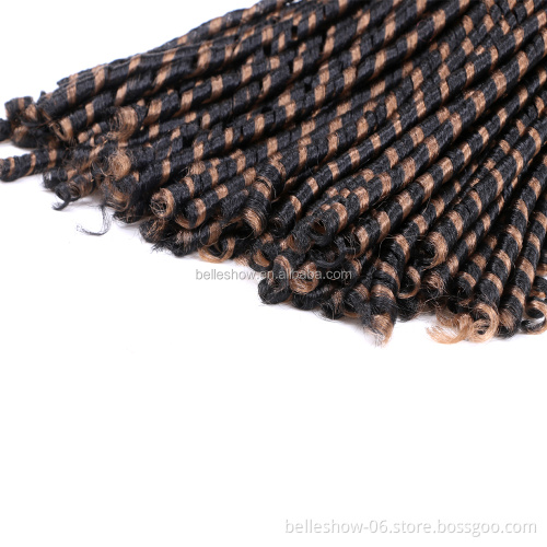 Hot sell 14inch cheap straight crochet faux dreadlock Faux Locs Goddess Synthetic Afro Hair Crochet soft locs
